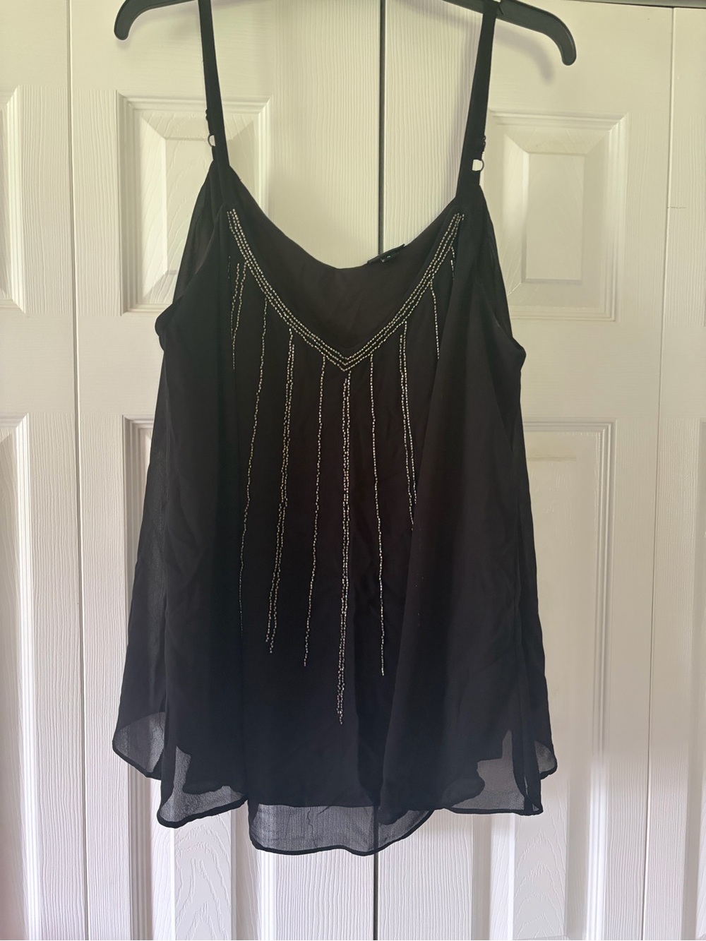 torrid Black Beaded V-Neck Camisole